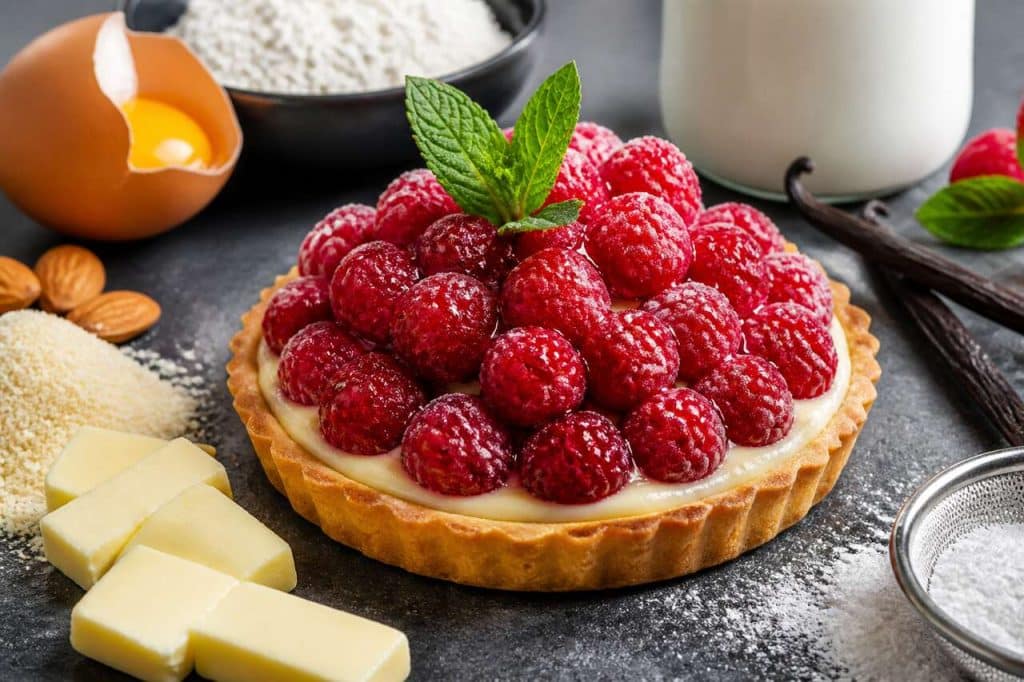 Tartelette d'été aux framboises : recette gourmande et rafraîchissante
