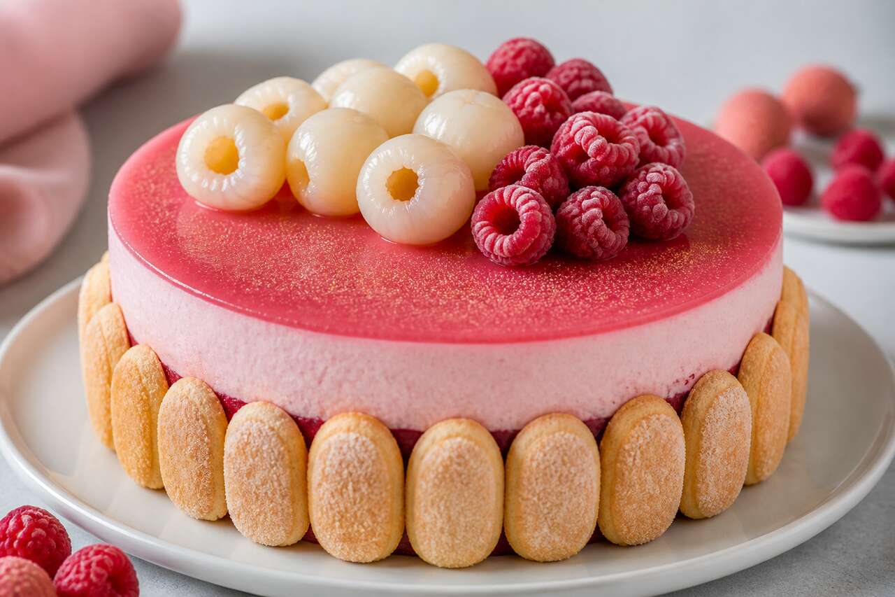 Bavarois litchi framboise : la recette gourmande et facile à réaliser