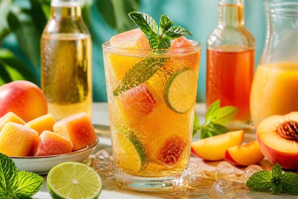 Cocktail bière et pêche : recette rafraîchissante