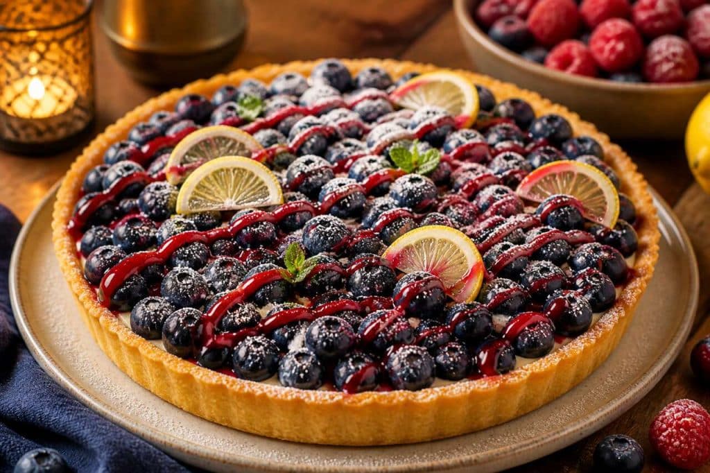 Recette facile de tarte aux myrtilles