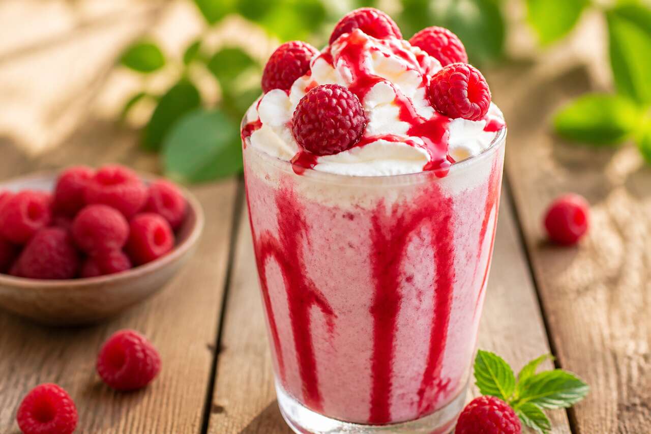 Milk-shake aux framboises : recette gourmande et facile