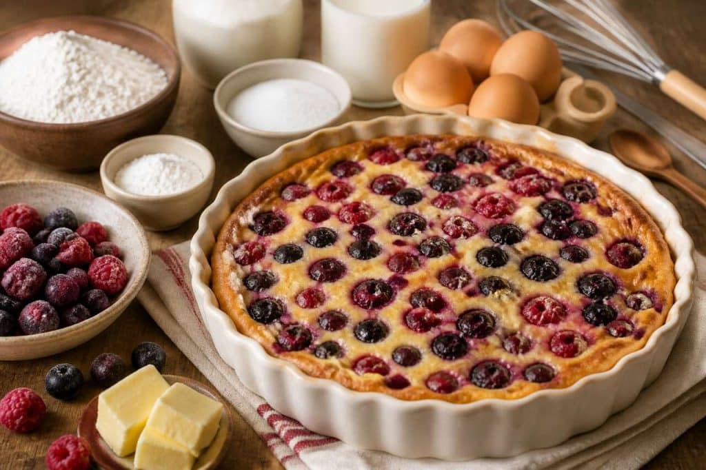 Clafoutis aux fruits rouges : recette de grand-mère