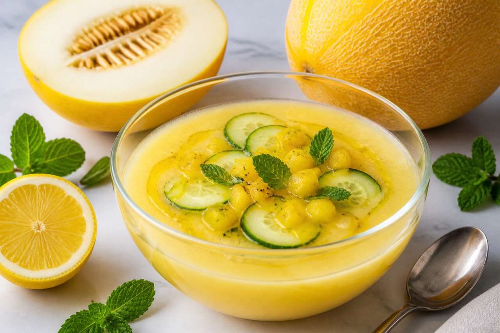 Recette de gaspacho de melon jaune