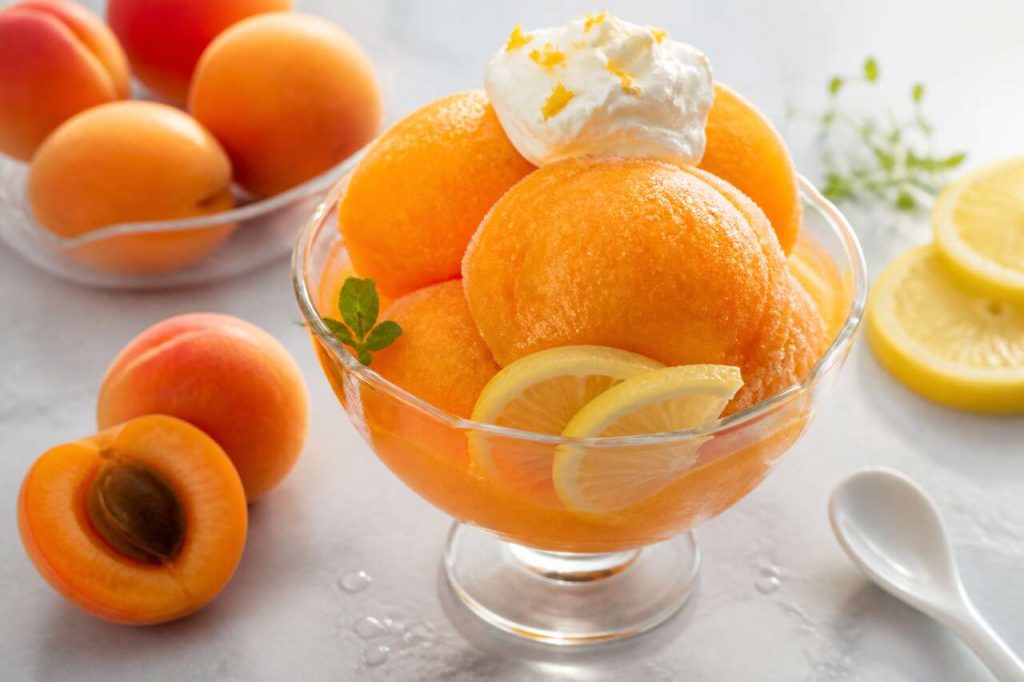 Recette de sorbet aux pêches ou abricots : fraîcheur estivale
