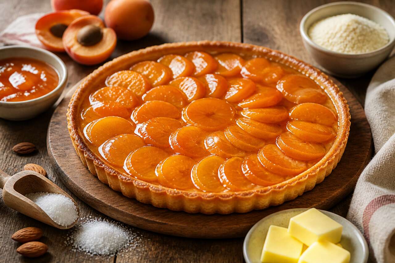 Recette facile : tarte à la confiture d'abricots