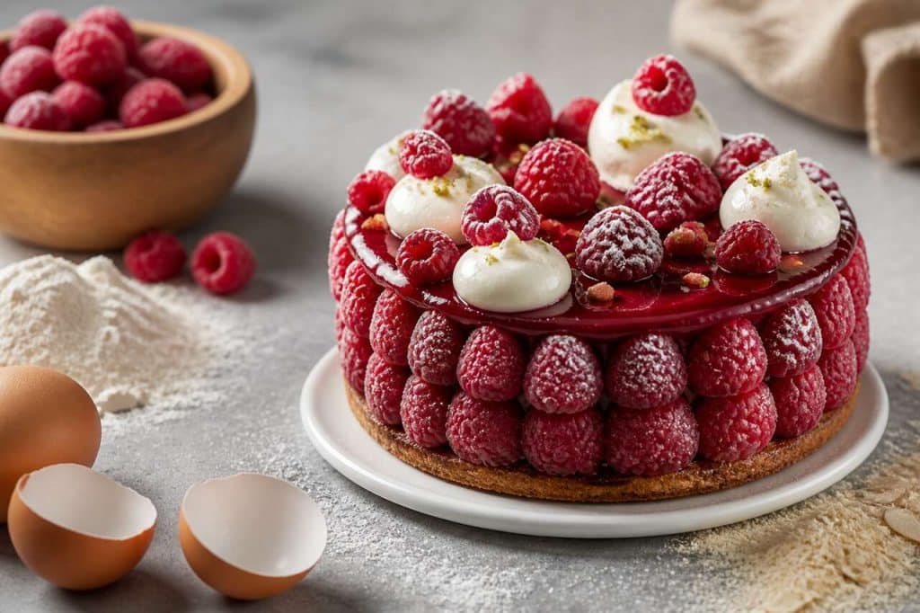 Jardinière de framboises par Thierry Bamas : recette gourmande