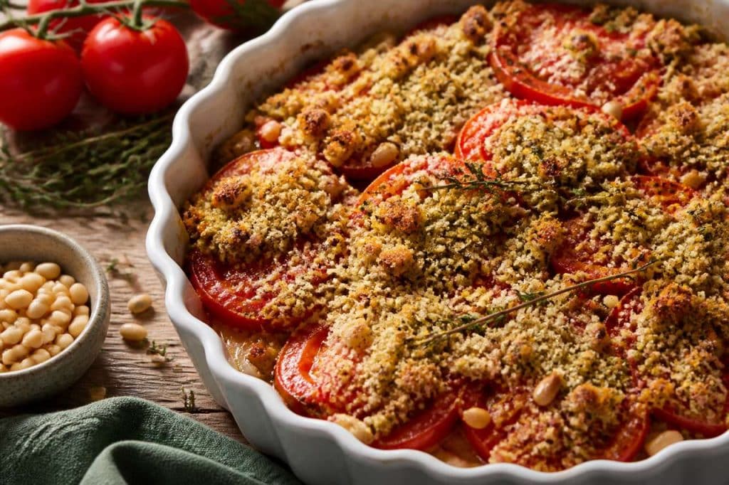 Crumble aux tomates et pesto fait maison : recette facile et savoureuse