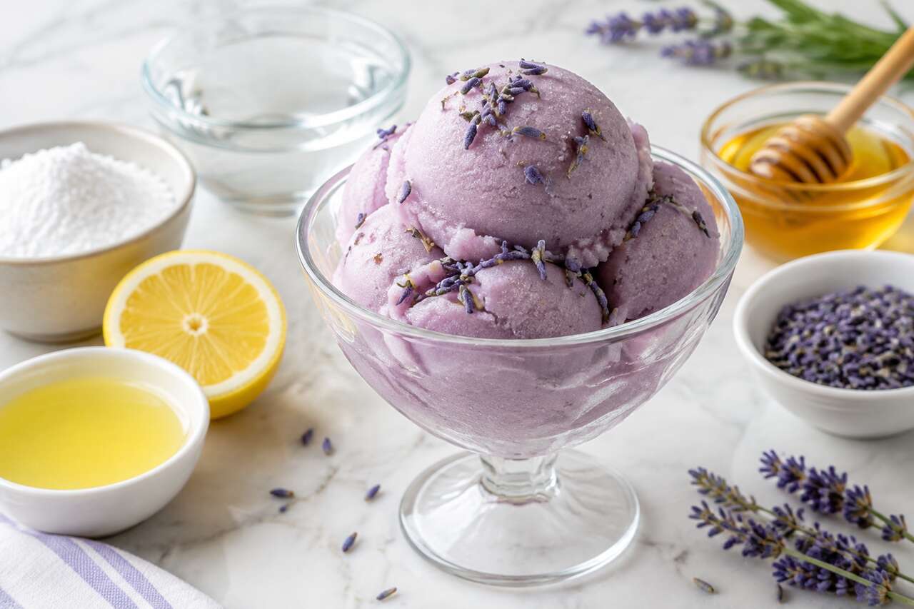 Sorbet à la lavande : recette rafraîchissante et parfumée