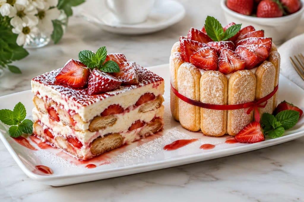 Tiramisu aux fraises vs Charlotte : quelle recette choisir ?