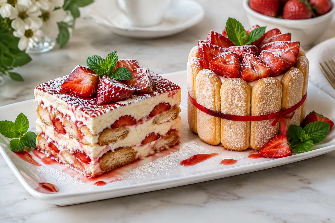 Tiramisu aux fraises vs Charlotte : quelle recette choisir ?