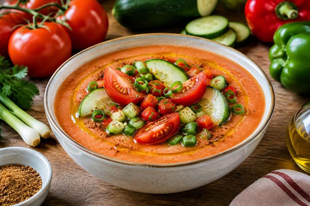 Recette gaspacho andalou maison à congeler