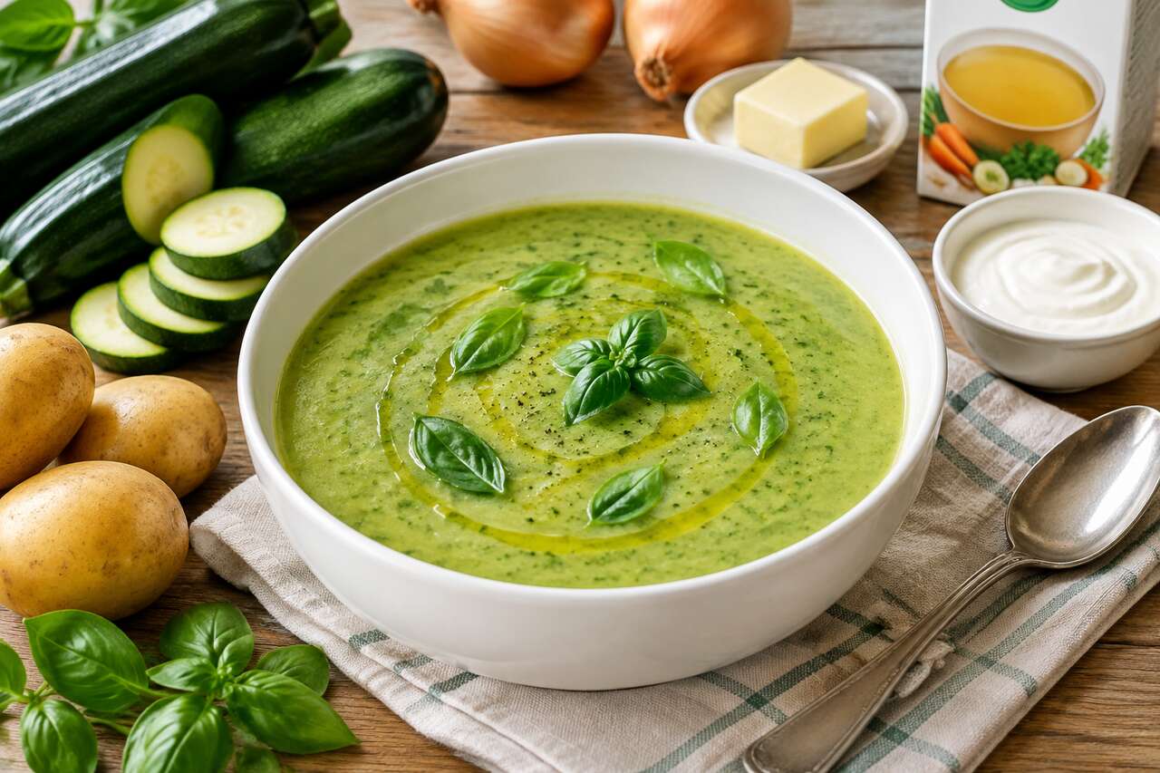 Velouté de courgettes simple : recette facile et savoureuse