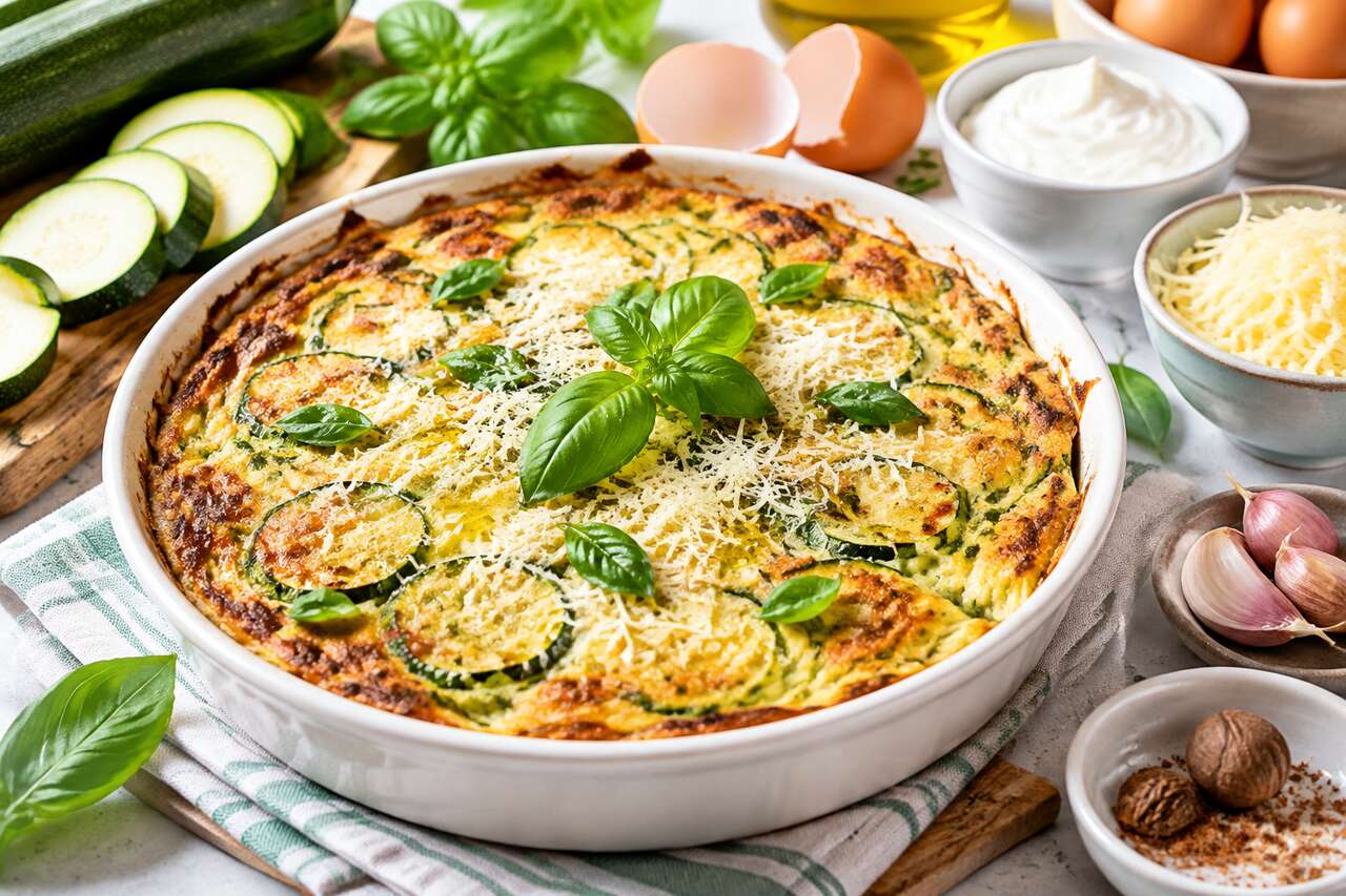 Flan de courgettes facile et rapide