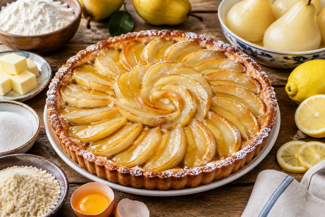Tarte aux poires Williams : recette gourmande et facile